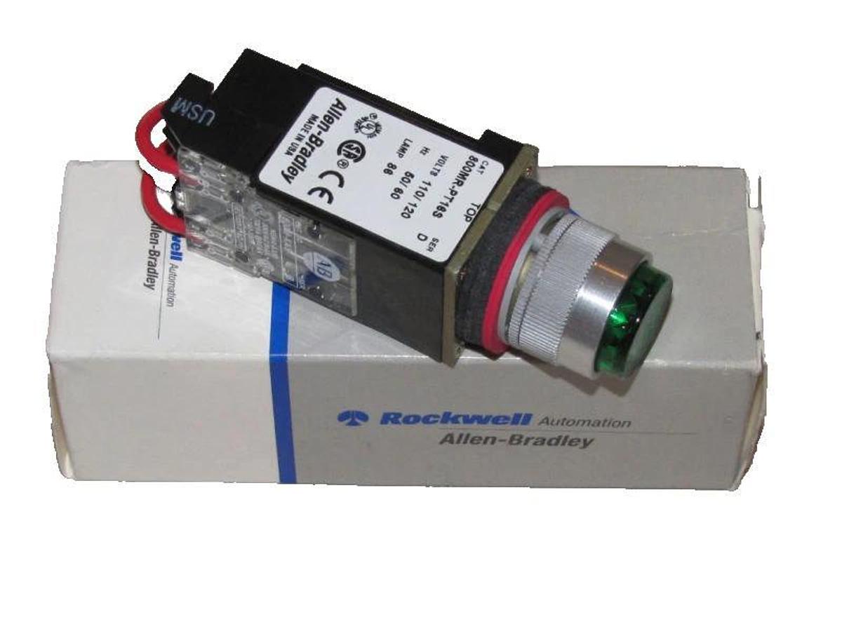 Allen Bradley Pilot Light 800MR-PT16GS Green 800MRPT16GS D XFMR NIB