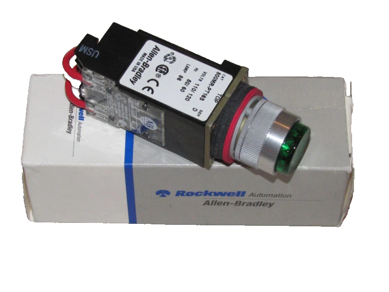 Allen Bradley Pilot Light 800MR-PT16GS Green 800MRPT16GS D XFMR NIB