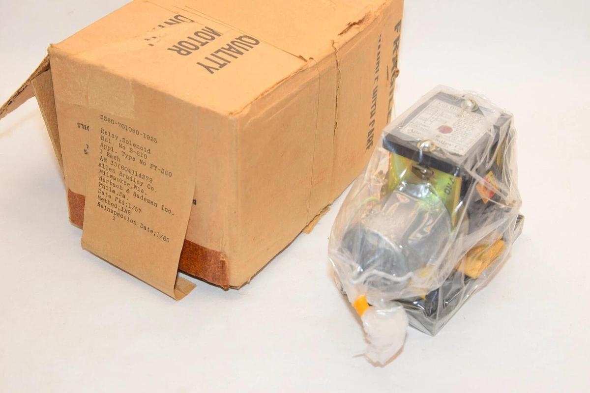 (NEW) ALLEN BRADLEY 810 3380-701080-1925 FT-300 Time Current Solenoid Relay