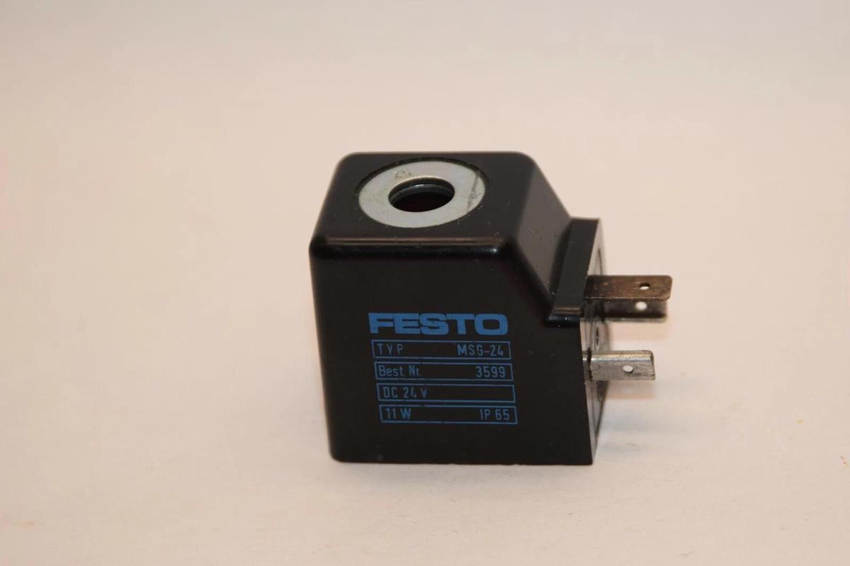(NEW - Lot of 2) FESTO MSG-24 24Vdc 11W Solenoid Valve