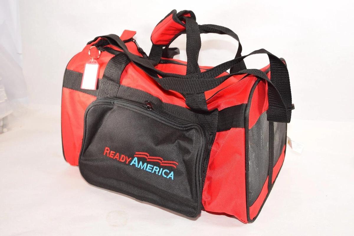 Used (NEW) READY AMERICA 1 Cat Evacuation Kit, 1 Cat Served