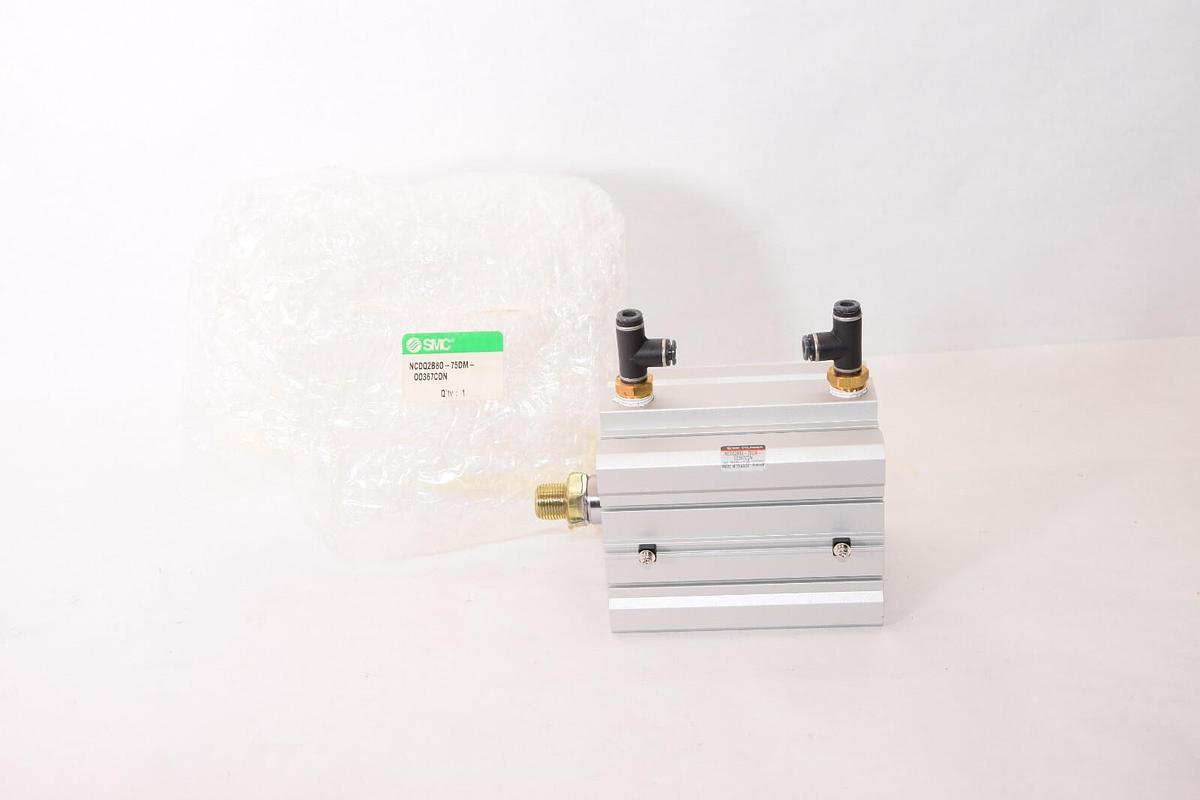 (NEW) SMC NCDQ2B80-75DM-00367CDN 145psi Pneumatic Cylinder