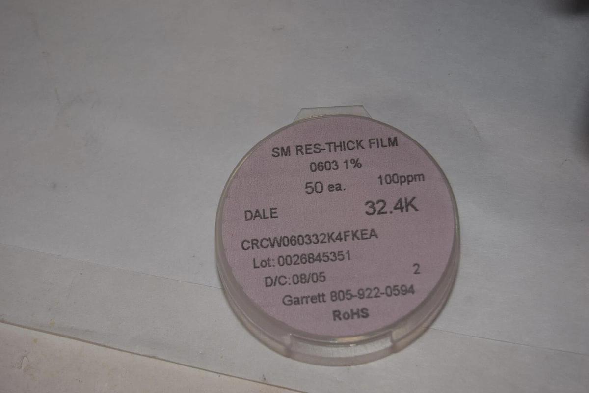 Lot 20 Drawer GARRETT VISHAY DALE CRCW0603 0603 SM Suface Mount 1% Resistor Kit