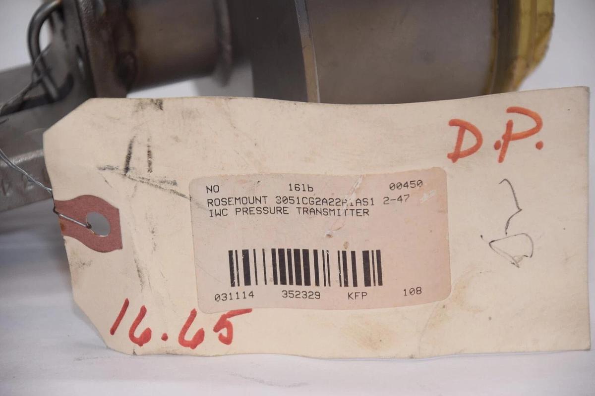 ROSEMOUNT 3051CG2A22A1AS1 2-47IWC Pressure Transmitter (New)