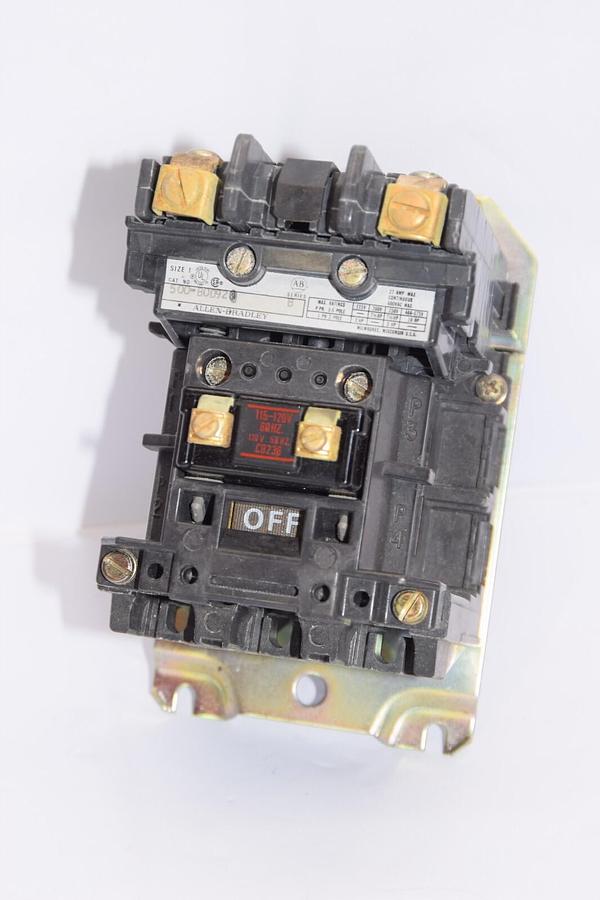 (NEW) ALLEN BRADLEY 500-B0D92 Series B 27Amp 2P 115-120V Coil Contactor