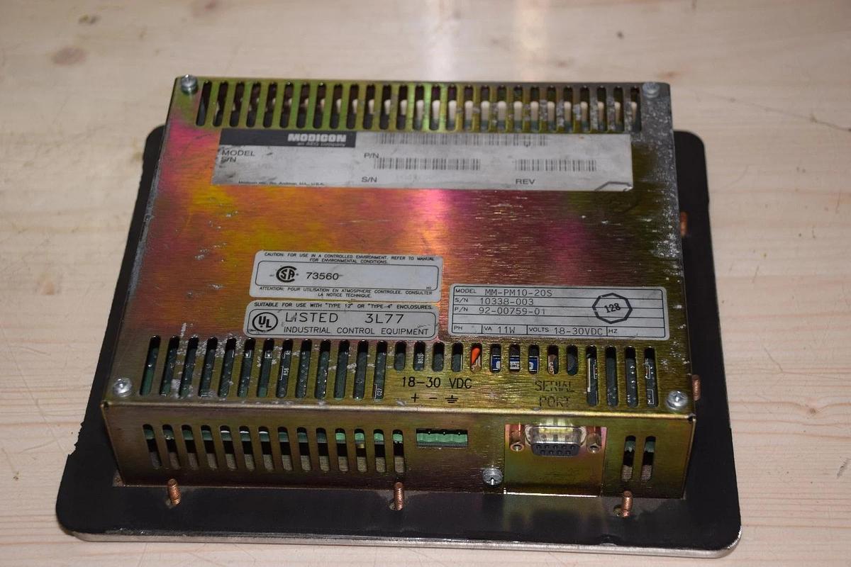Used MODICON AEG MM-PM10-20S 92-00759-01 PanelMate Plus