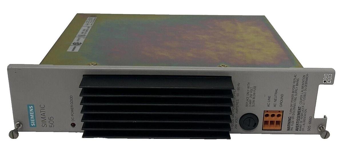 Used Siemens TI 505-6660 5056660 Simatic TI 505 Power Supply Module