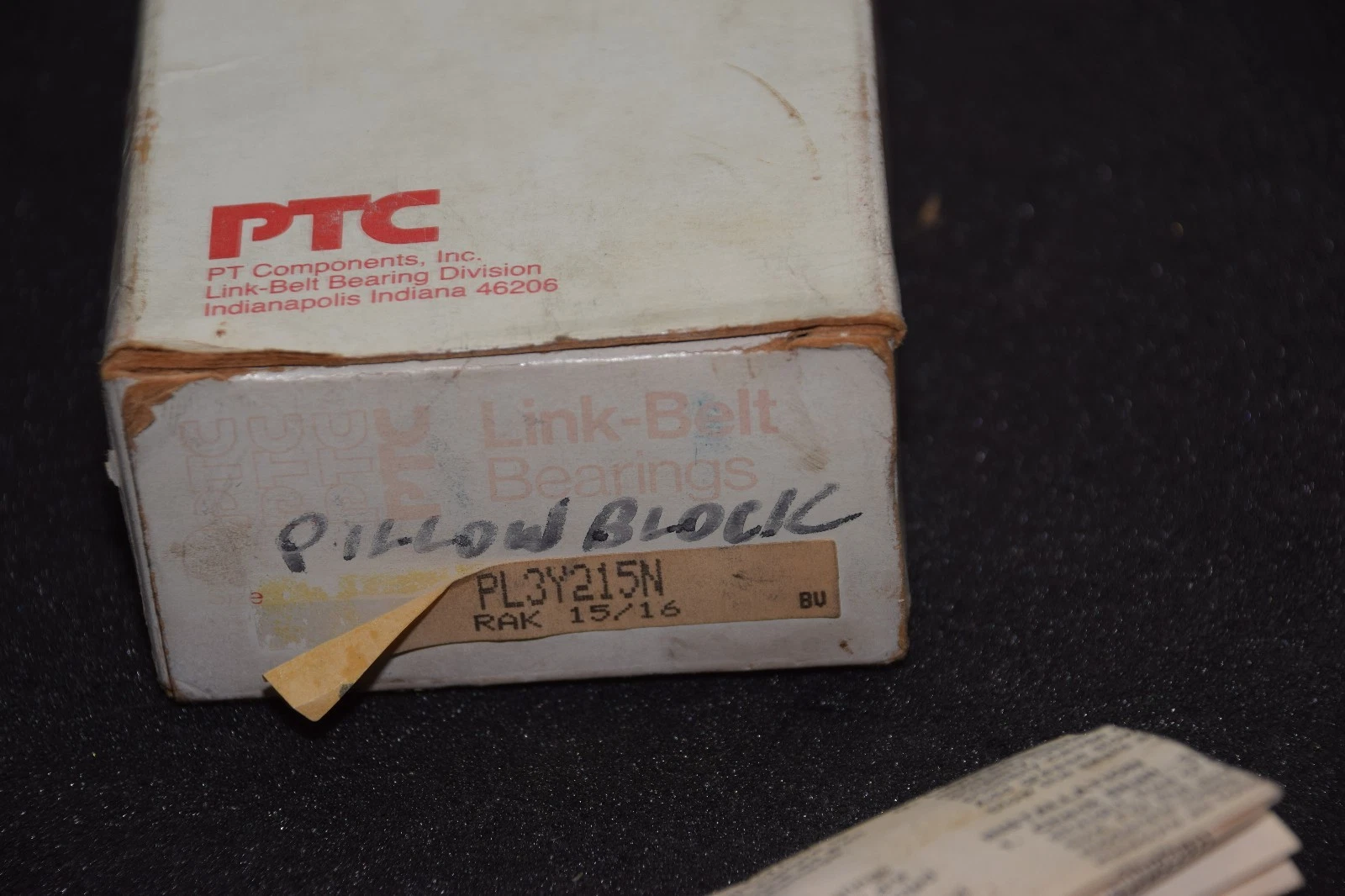LINK-BELT BEARING PL3Y215N RAK 15/16 BALL BEARING PILLOW BLOCK NEW