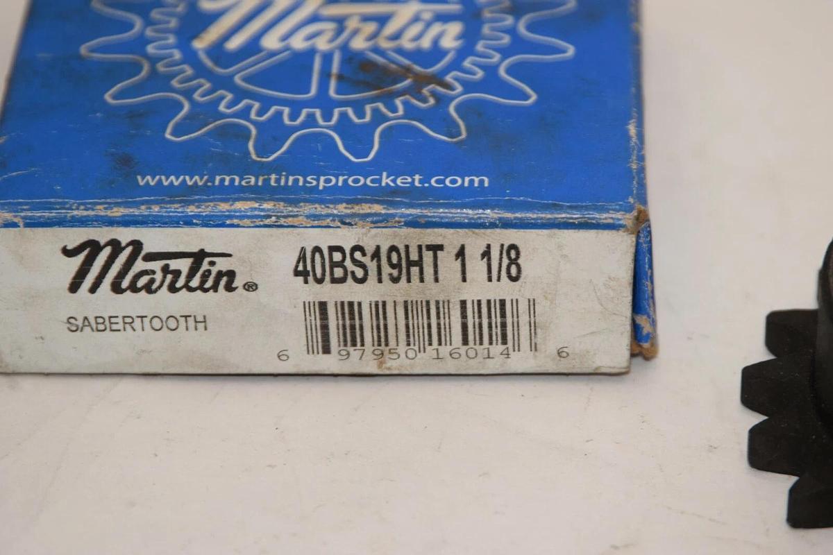 (NEW) MARTIN 40BS19HT 1-1/8 19 Teeth 1-1/8" Bore Sprocket