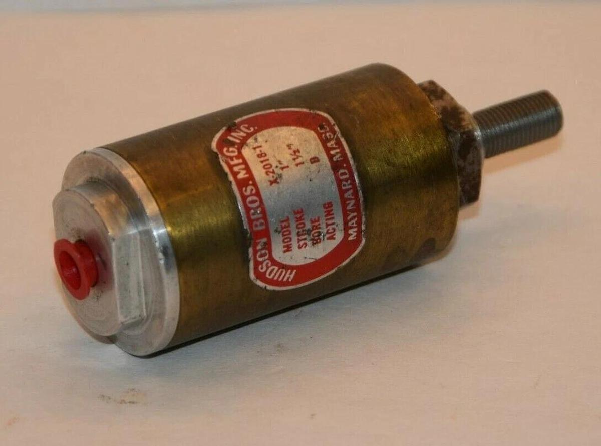 (NEW) HUDSON BROS MFG INC X-2018-1 1" Stroke 1-1/2" Bore Pneumatic Cylinder