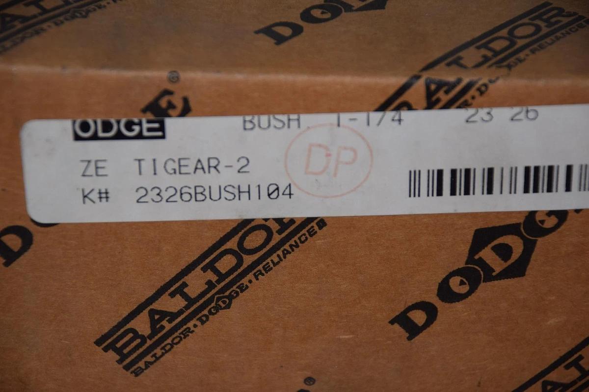 DODGE / BALDOR 2326BUSH104 TIGEAR-2 HOLLOW REDUCER BUSHING KIT NEW