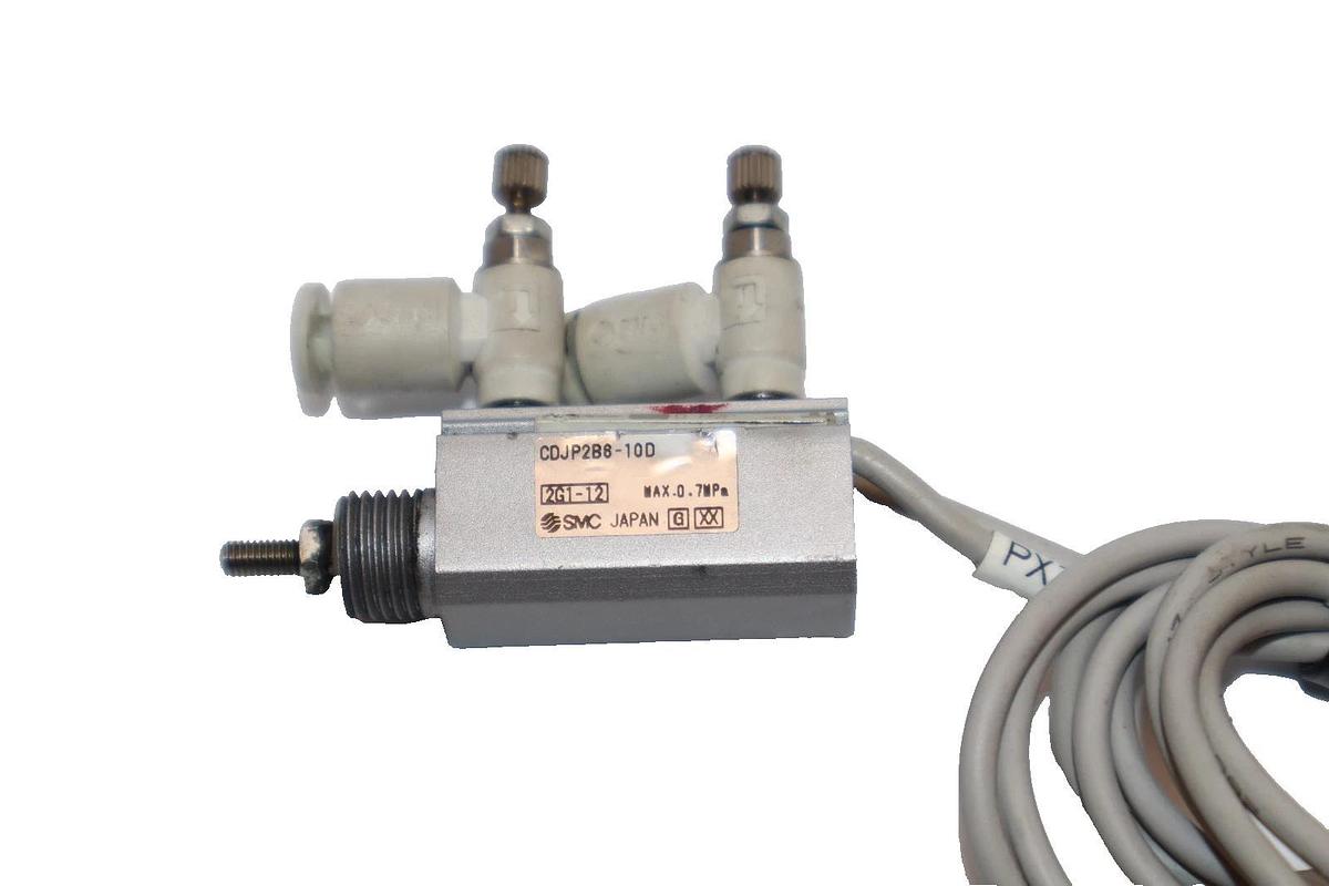 Used SMC CDJP2B6-10D , CDJP2B610D 0.7MPa Miniature Pneumatic Air Cylinder (Lot of 4)