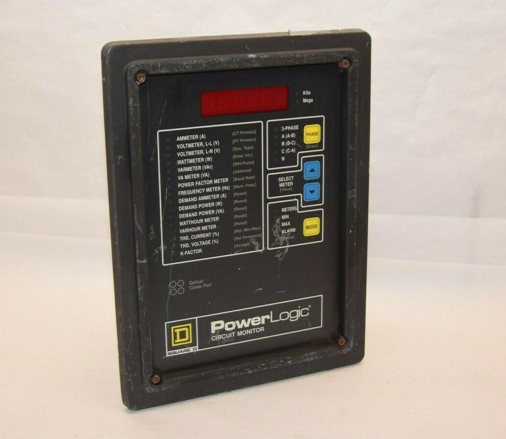 Used SQUARE D Power Logic Monitor 3020/CM-2350 3020 w/ CM-2350 3090/SPM-2000 SRG PROT