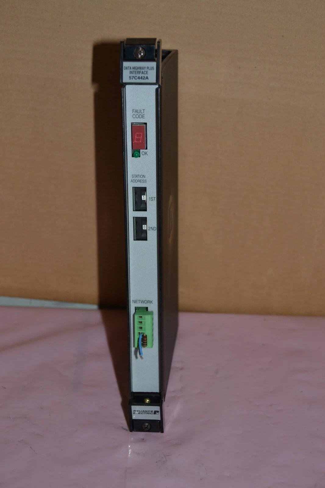 Used RELIANCE ELECTRIC 57442-1D 57C442A DATA HIGHWAY PLUS INTERFACE MODULE