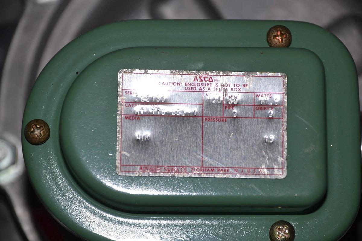 ASCO HV-178-853-1 Air Diaphragm Valve  HV1788531 3" 120v Solenoid Valve NEW