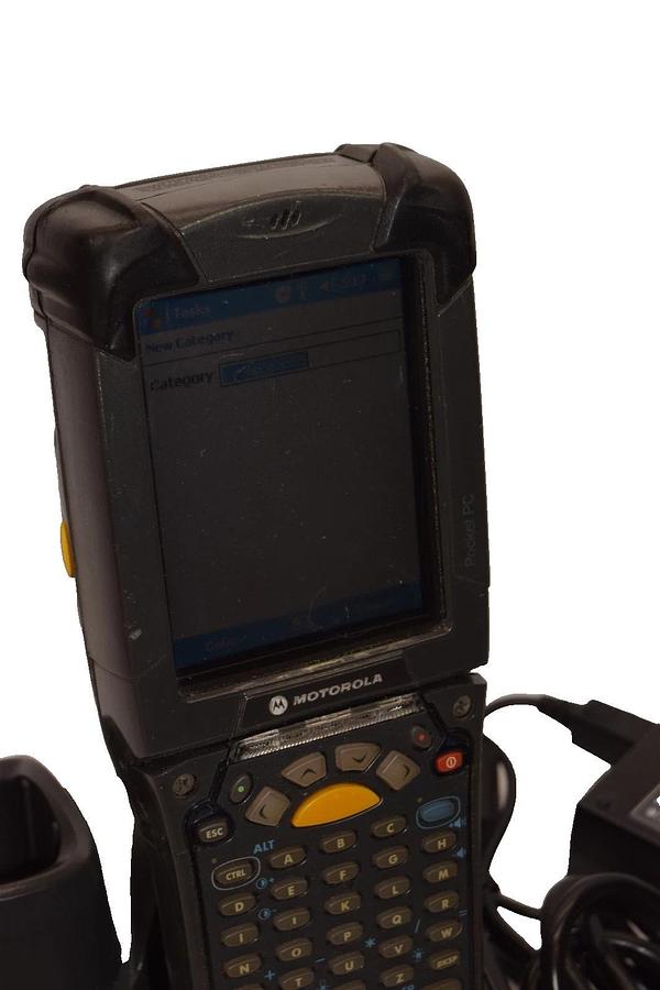 Used Motorola MC900 2-Way Radio With Holster & Charger *No Lens Cover*