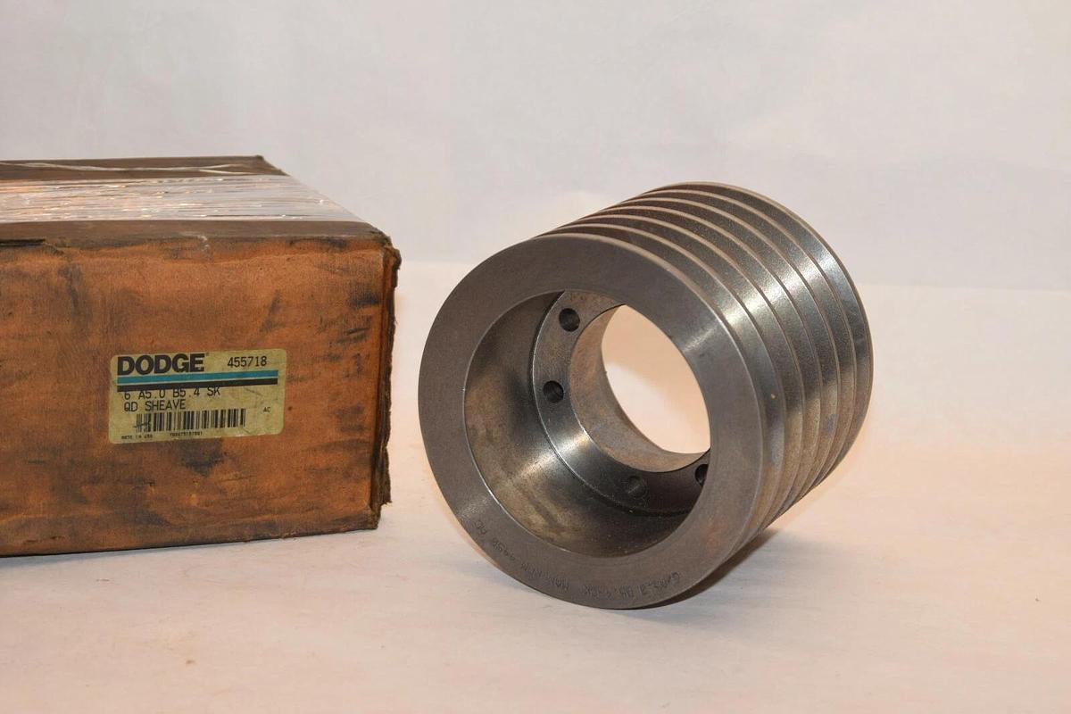 (NEW) DODGE 6/A5.0 B5.4-SK 6 A5.0 B5.4 SK 455718 4450rpm 6 Groove QD Sheave