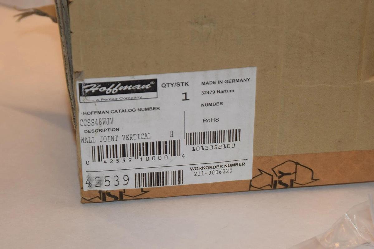Hoffman CCSS48WJV Wall Joint, Vertical Mount, For Use With Hoffman Pendant CS480