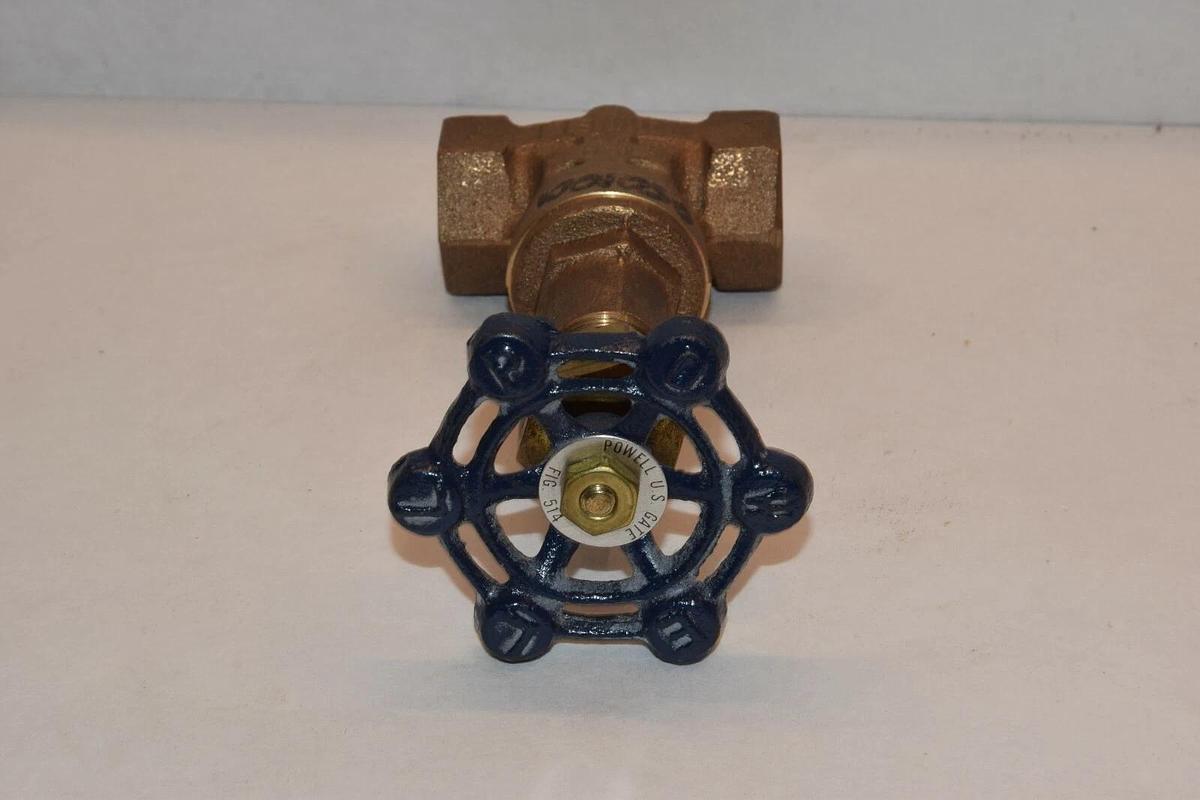NEW POWELL 150 BRONZE 514 1/2" GATE VALVE