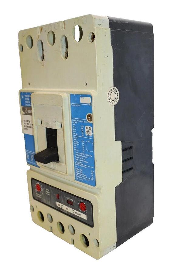 Used Westinghouse Ser C Circuit Breaker KDB35k 400a 400 Amp 2p KDB2400M01S09Y07