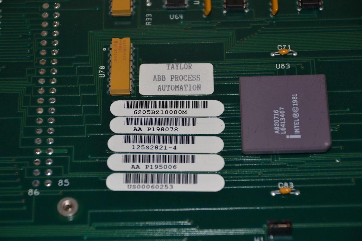 ABB TAYLOR ELECTRONICS 6205BZ10000M AA P198078 PLC CONTROL BOARD NEW