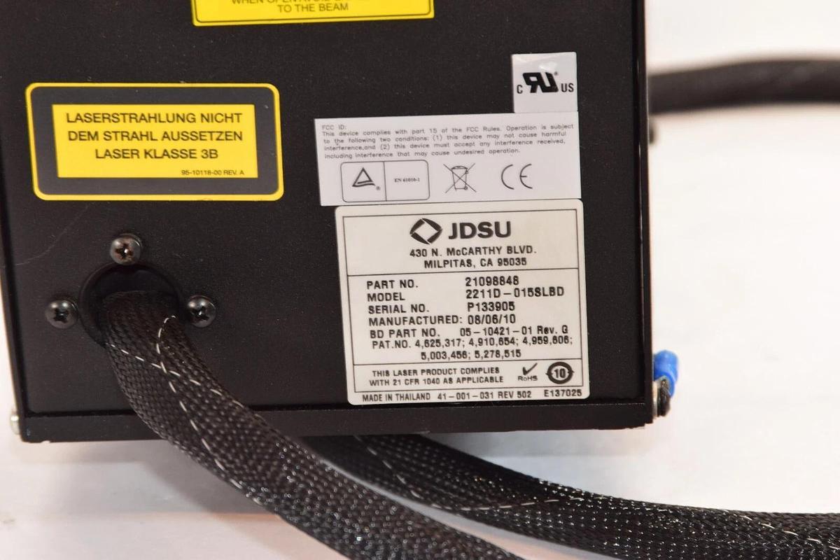 Used JDSU 2211D-015SLBD  2211D015SLBD  21098848 Laser Head