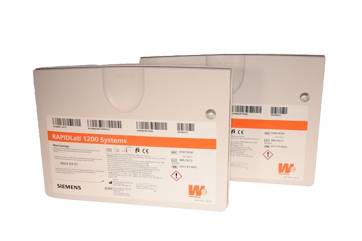 (NEW -Lot of 2) SIEMENS 10319817 Wash Cartridge For RAPIDLab 1200 Systems
