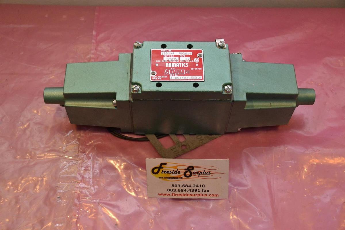 NEW NUMATICS VALVE 3JDSA4U 3 JDSA 4U 120V 120 V 0.36 AMP 0.36 A AMPS NEW