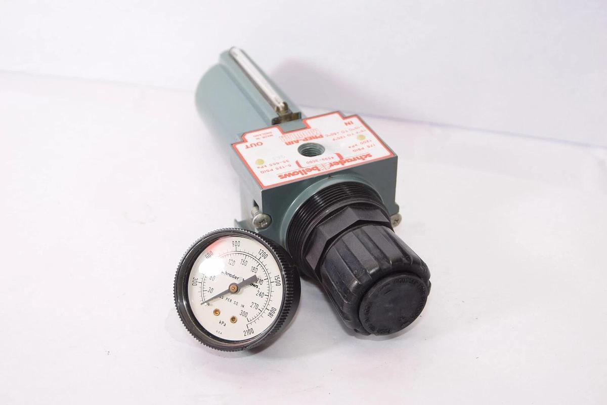 (NEW) SCHRADER BELLOWS 4599-3600 5-125psig Prep-Air Modular Lubricator *Dent*