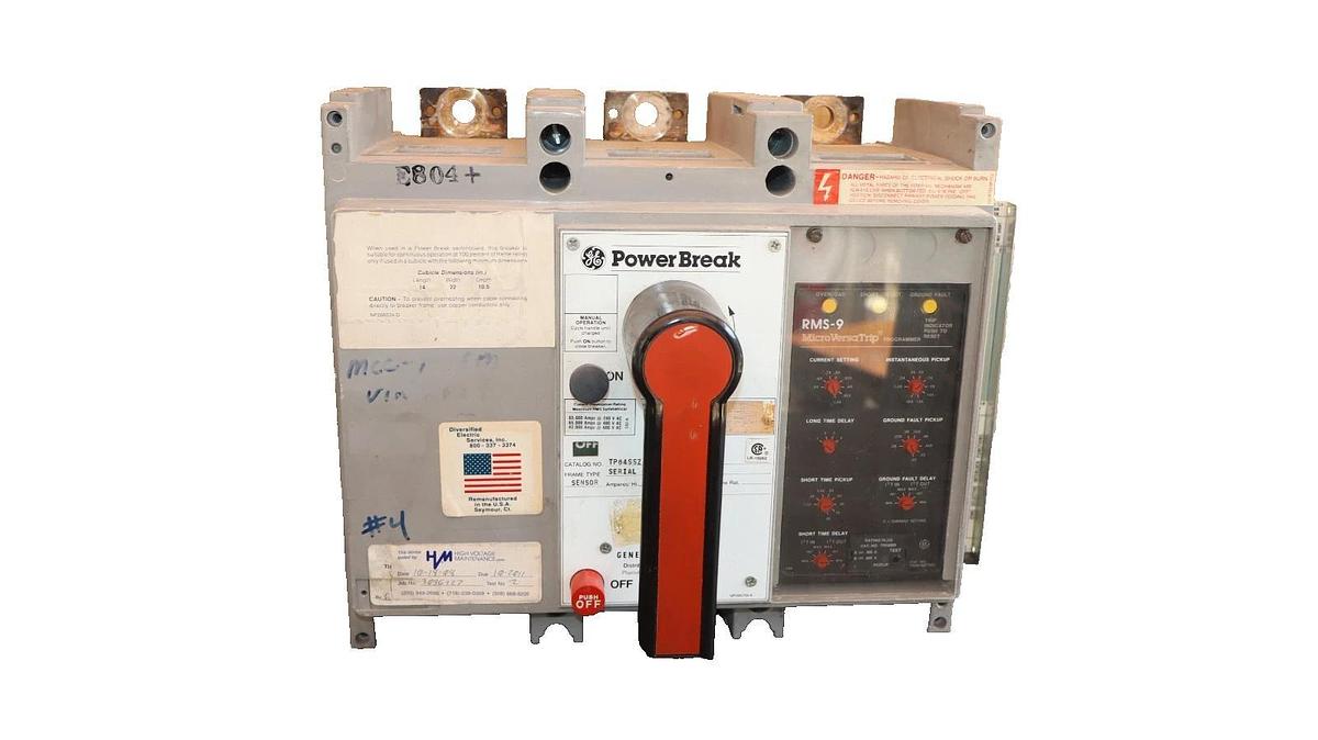 Refurbished GE General Electric Circuit Breaker Power Break 400A Amp TP84SSZ TR4S300