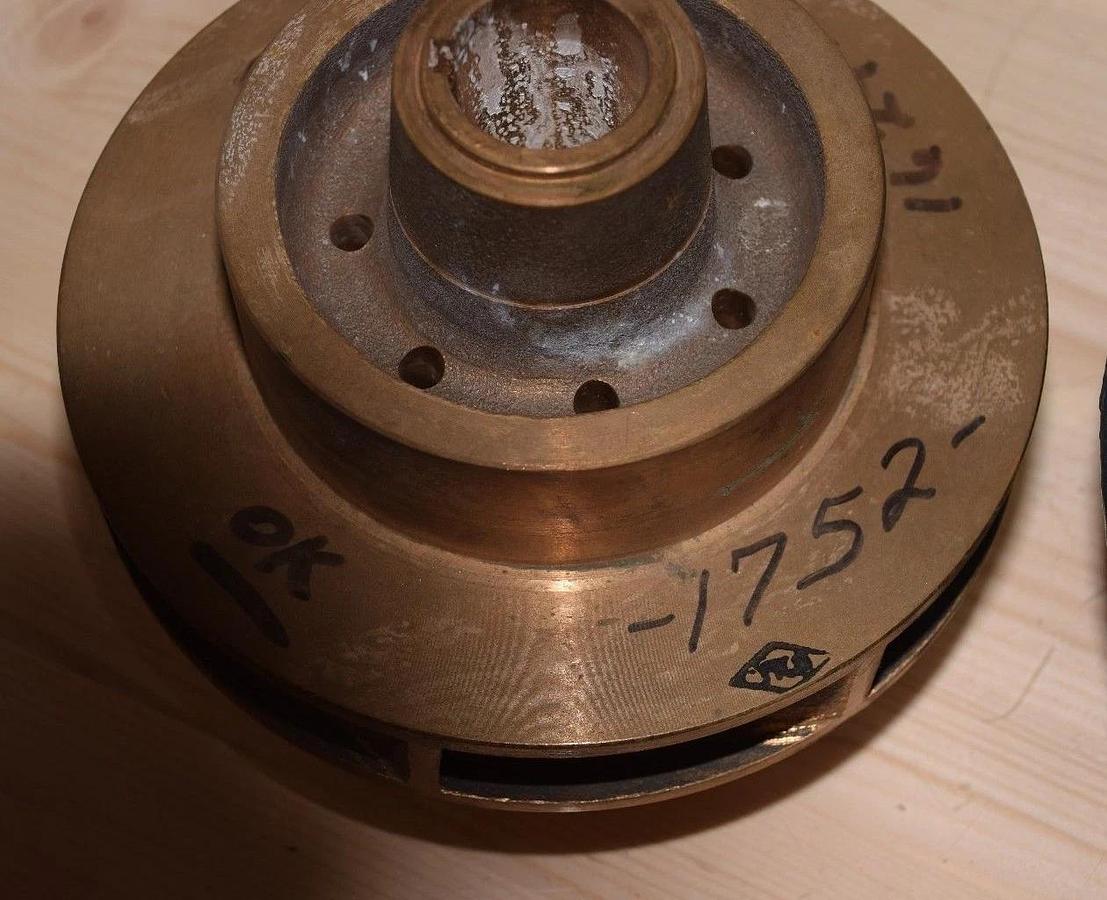 Goulds Industrial Brass Bronze Pump Impeller 1752 1624521 7.125  88680957-3