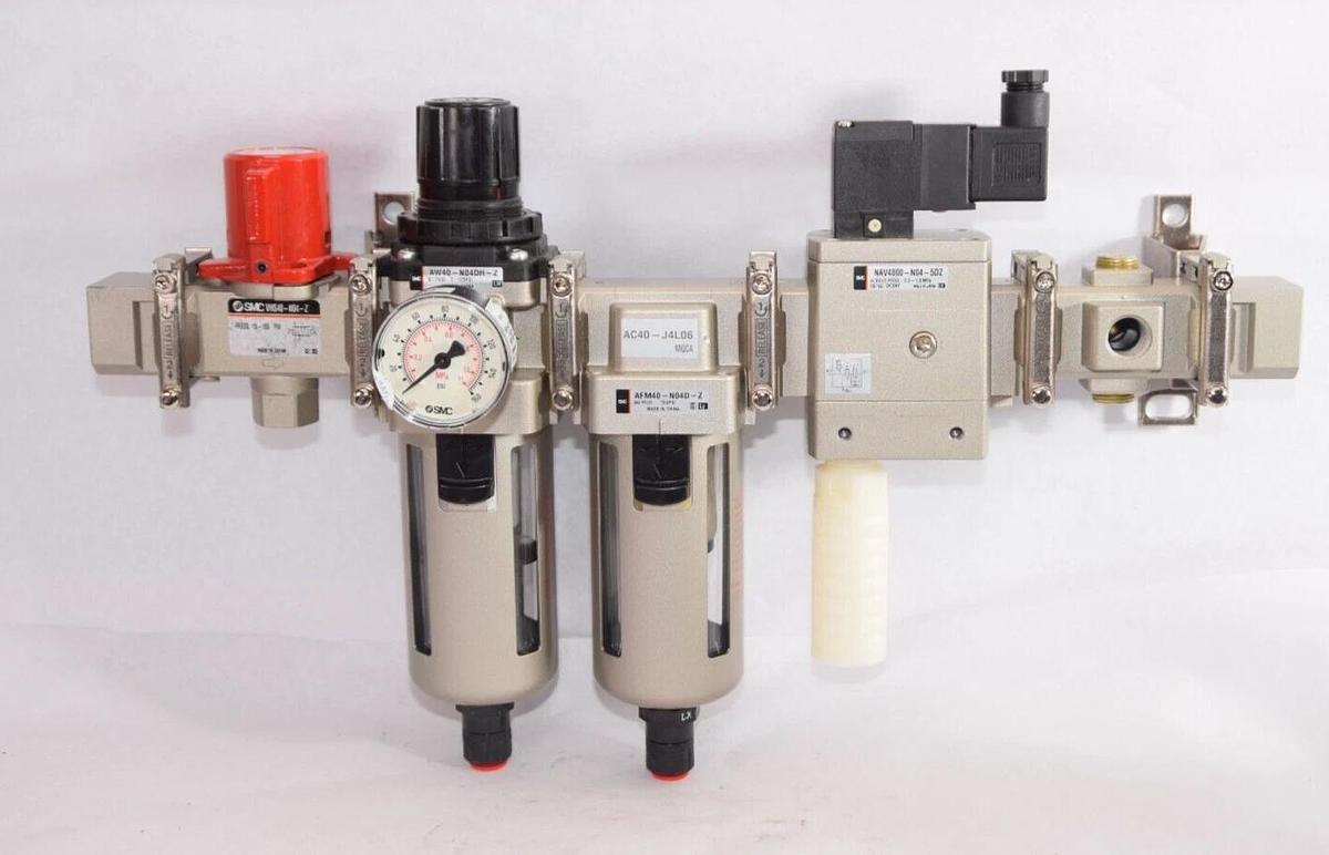 (NEW) SMC AC40-J4L06 AMF40-N04D-Z NAV400-N04-5DZ VHS40-N04-Z Combo Assembly