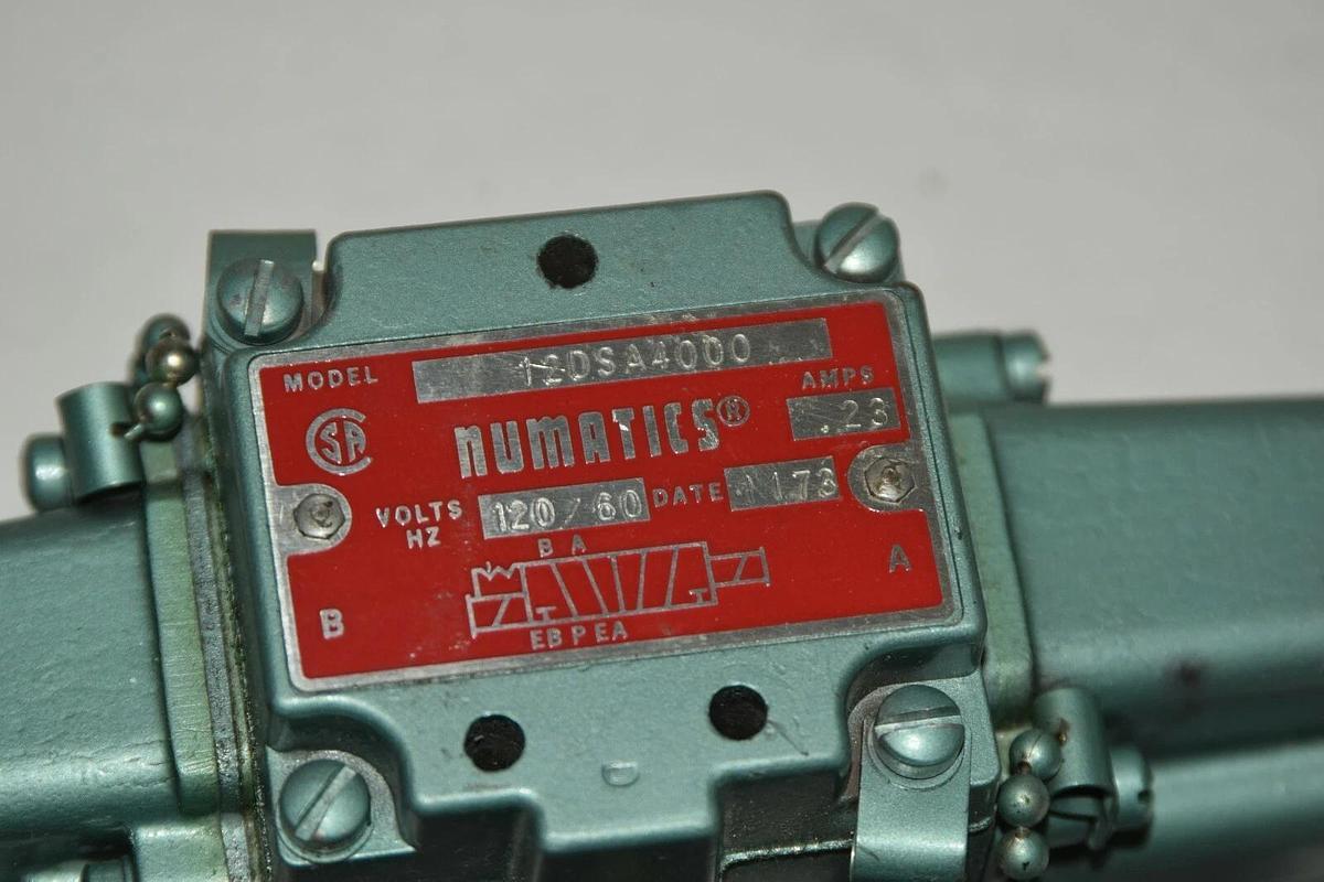 (NEW) NUMATICS 12DSA4000 120V .23A 60Hz Solenoid Control Valve