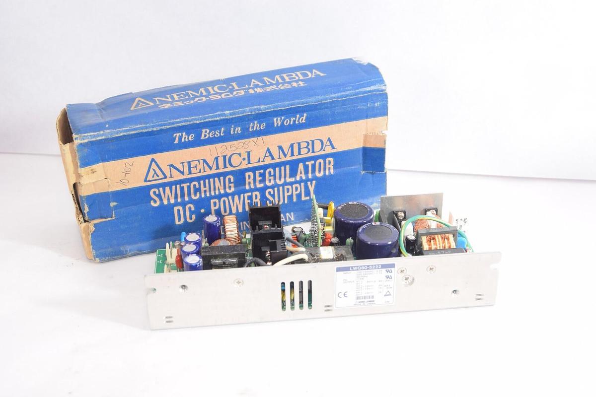 (NEW) NEMIC-LAMBDA LWQ80-5222 5Vdc Switching Regulator DC Power Supply