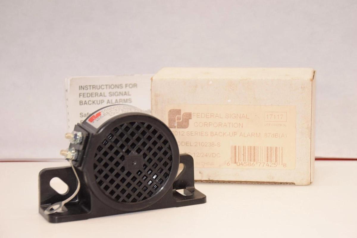 (NEW) FEDERAL SIGNAL 210238-S , 210238S 12-24Vdc 2102 Series Back Up Alarm