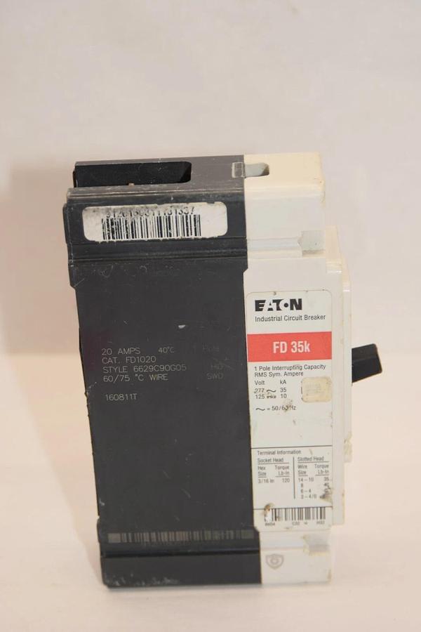 (NEW) EATON CUTLER HAMMER HFD1020 20A 20 Amp 20 A 1P 277V Circuit Breaker