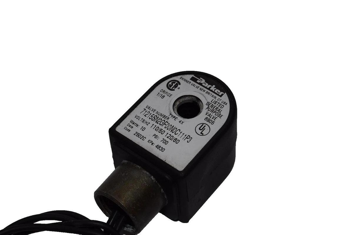 Parker 71215SN2GF00N0C111P3 10W 110/120V 50/60Hz 700psi Solenoid Valve Coil New