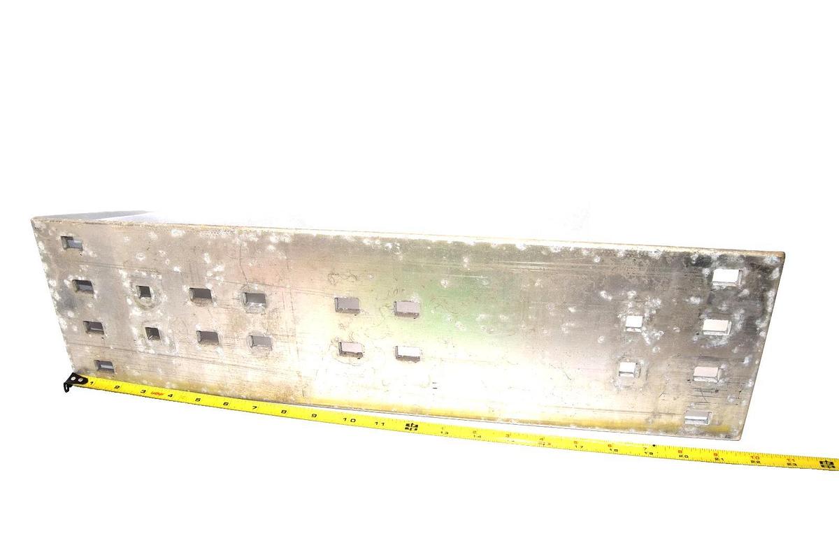 Used 21-1/2" x 6" x 1/4" Aluminum Bus Bar Plate Stock Busbar buss bar