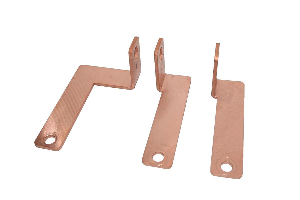 Used Buss Bar 5" x 2" x 5/32" Copper (Lot of 3)