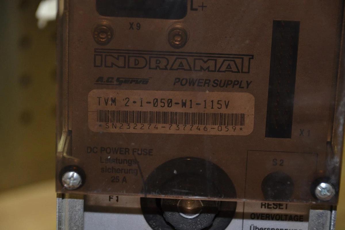 Used Indramat AC Servo Power Supply TVM2-1-050-W1-115V TVM2.1-50-220/300-W1/22/115