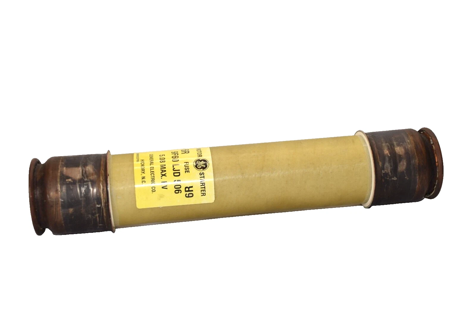 Used GE / GENERAL ELECTRIC 9F60LJD506 5.08 Max KV Motor Starter Fuse