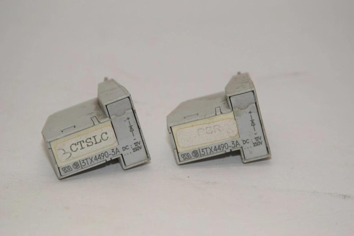 Used (Lot of 2) Siemens 3TX4490-3A  3TX44903A Varistor Surge Suppressor 3TX4490 3A