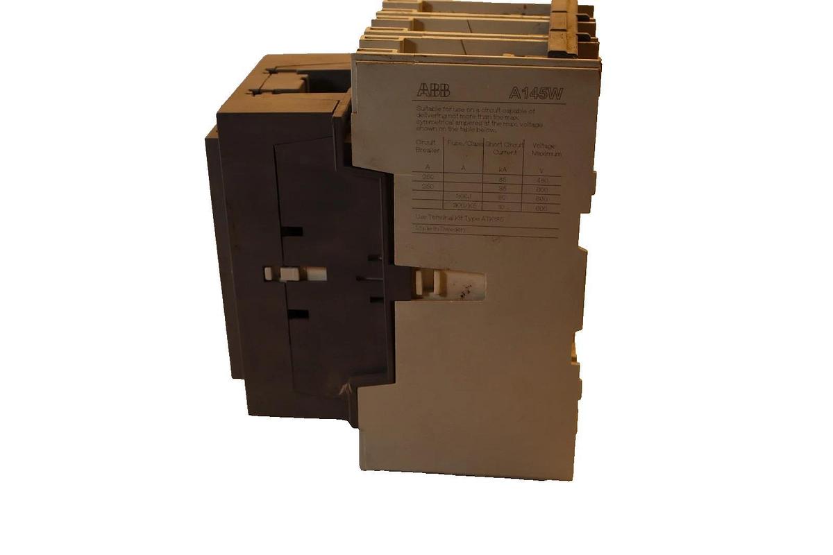 Used ABB A145W Precipitator Contactor 230A 230 Amp 600VAC 2 Pole 110/120v coil