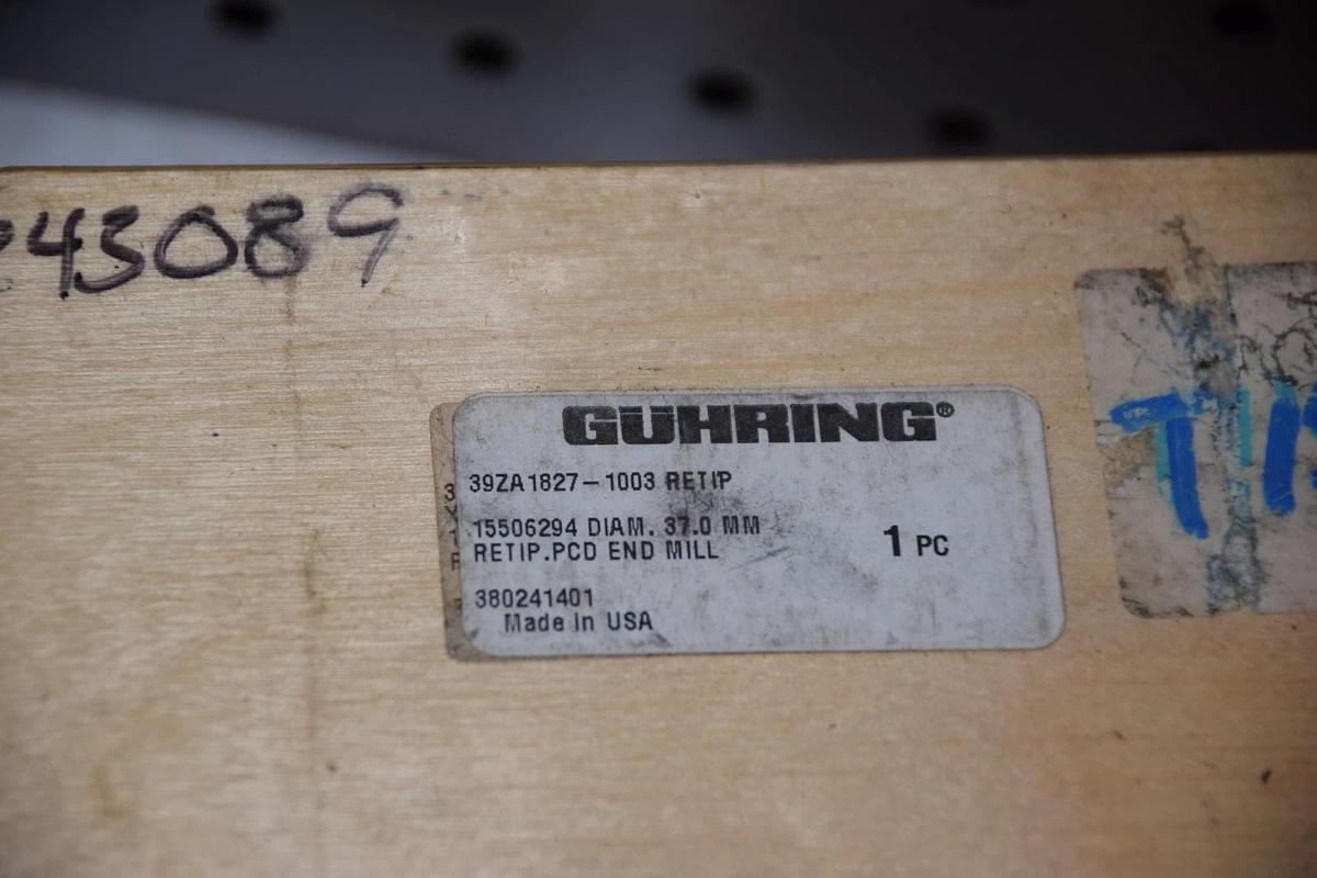 Refurbished GUHRING 37MM Retip PCD end mill 39ZA1827-1003 15506294 Lathe bit (Ref)