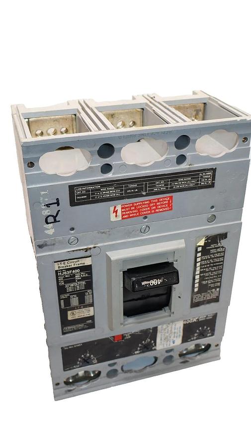 Used ITE HJ63F400 400A 3P Circuit Breaker With S01J60 Shunt Trip