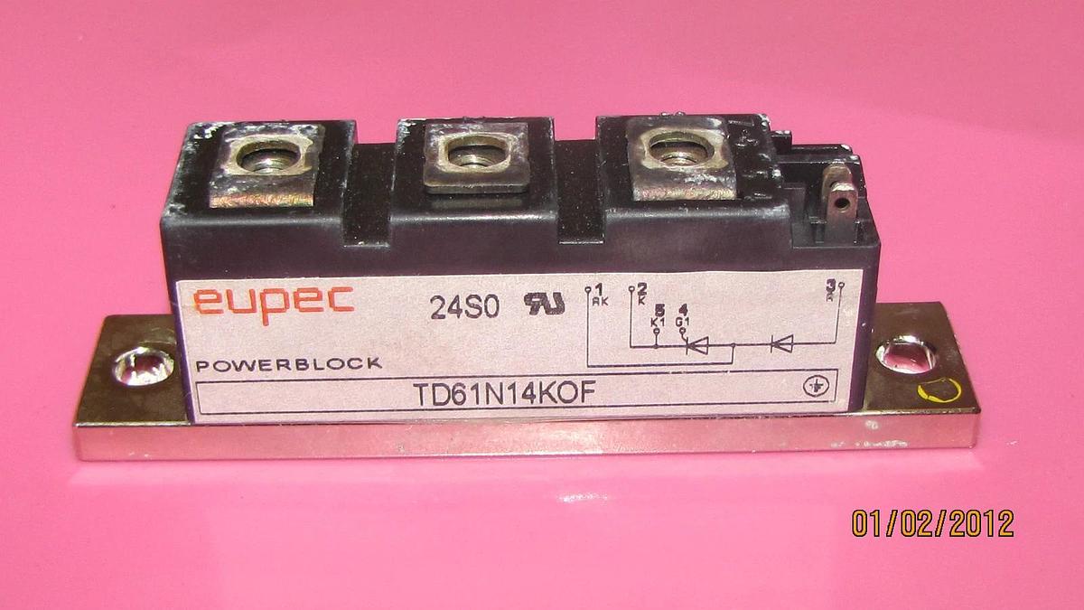 Used EUPEC POWER BLOCK TD61N14KOF