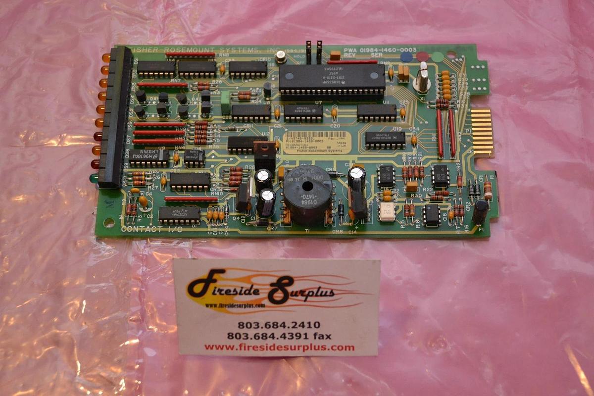 Used FISHER ROSEMOUNT POWER SUPPLY BOARD CARD PWA 01984-1460-0003 REV. J/AH