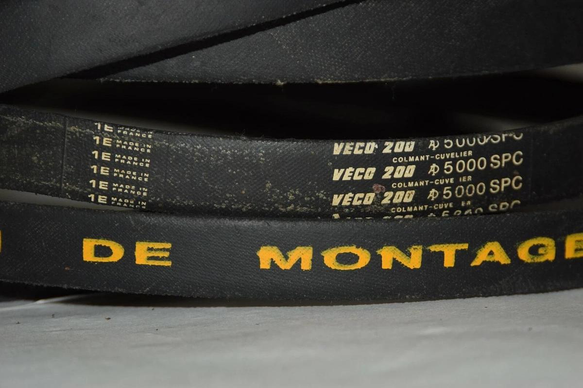 Dynam Veco 200 SPC5000 5000SPC V Belt De Montage Init Tension = 650 MM Vbelt NEW