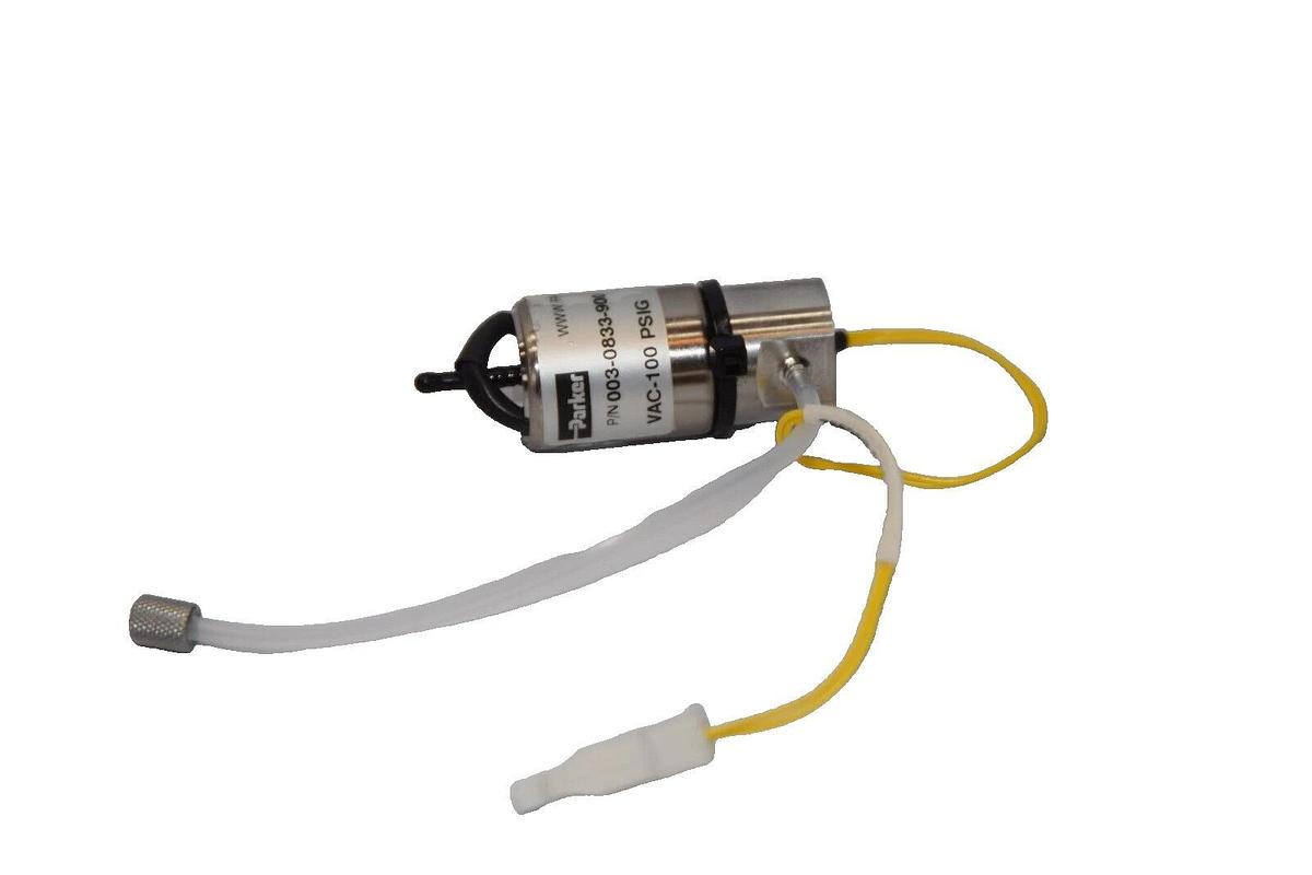 Used PARKER 003-0833-900 Vac-100-PSIG Series 3 Miniature Valve