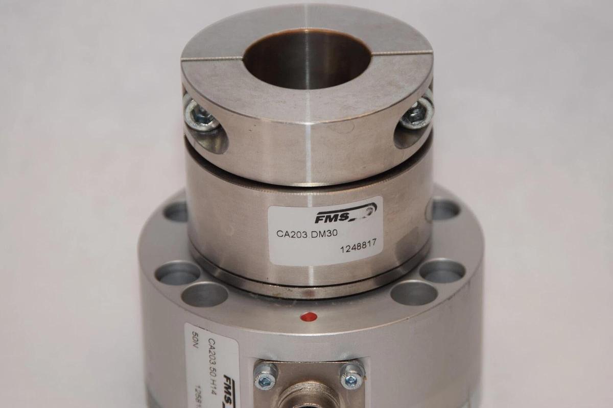 Used FMS CA203.DM30 W/CA203.50.H14 Measuring Sensor With Dead Shaft Adapter